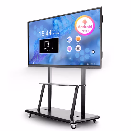 Education Teaching Android 11 Infrared Touch Screen All in One Wall Mounted Interactive Flat Panel 75 Inch