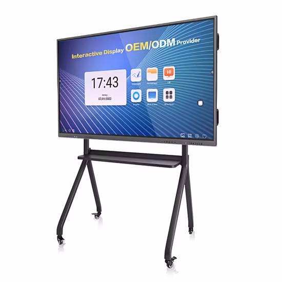 Education Teaching Android 11 Infrared Touch Screen All in One Wall Mounted Interactive Flat Panel 75 Inch