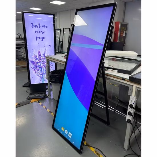 75'' freistehender interaktiver Kiosk-LCD-Werbe-Digital-Pcap-Touch-Display-Bildschirm