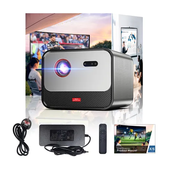 Vivibright F30 1920X1080 FHD Heimkino LCD Video Holographischer Rückprojektor 4K 2021 Neues 3D für Heimkino Lautsprecher integriert