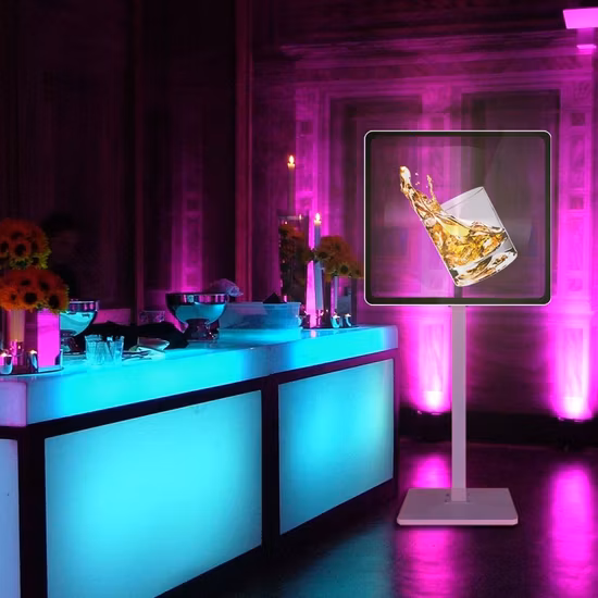 LED-Hologramm-Display, 3D-Hologramm-Lüfter mit Standschutzabdeckung