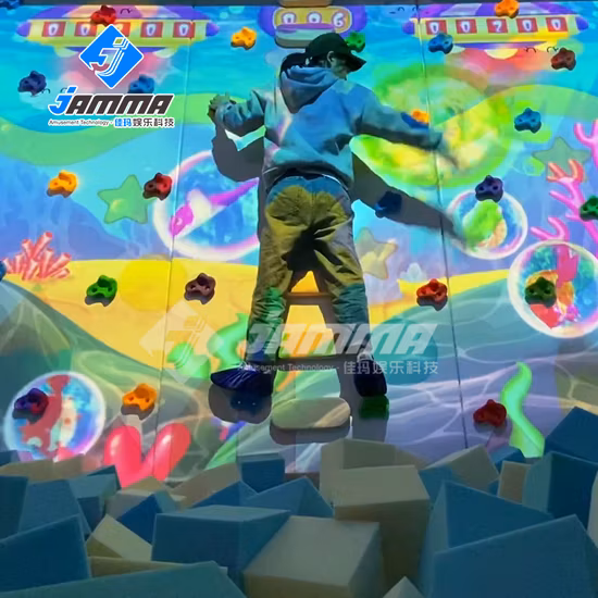 Fun Ar Wall Climbing Interaktive Projektion für Kinder-Vergnügungspark