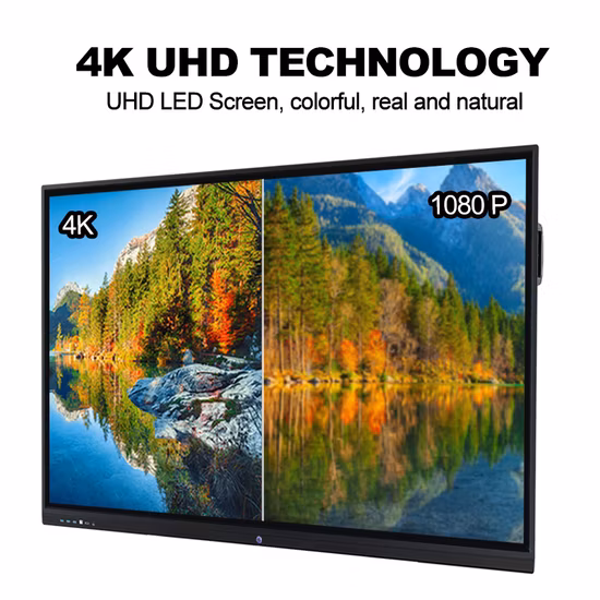 65-Zoll-4K-Infrarot-LED-Touch-Computer-Touch-Interaktives Flachbildschirm-Miboard-Kiosk-Konferenzdisplay-Bildschirmanzeige-Schreib-Smartboard zur Wandmontage