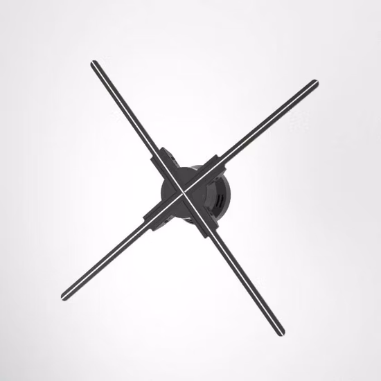 Zxb-Z3h52cm 60W 624 Lampe Perlen LED 3D Projektor WiFi Hologramm Digital Player Video Werbung Holographische Fan Display