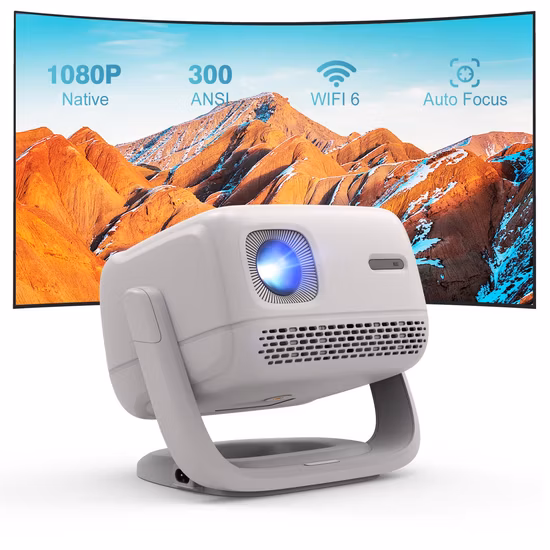 2023 neue 1080P WiFi Multimedia Interaktive Mini Smart Home Theater Tragbare LED Telefon Video Taschenprojektor