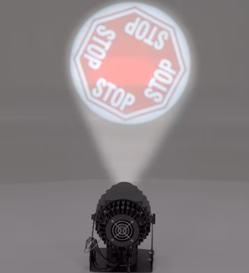 Industrielles Lichtprojektionssystem, 100 W, 3000 Stunden, virtuelle Bodenmarkierung per Laserprojektor