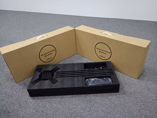 Einfach zu installierendes, auffälliges holografisches 3D-LED-Lüfter-Display, Werbung für 3D-LED-Lüfter-Hologramm