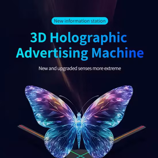 4-Blatt-3D-Hologramm-Display, Hologramm-Lüfter, holografischer Display-Projektor